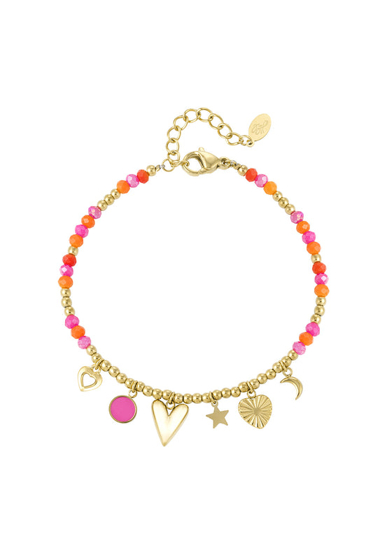 Armband pink love