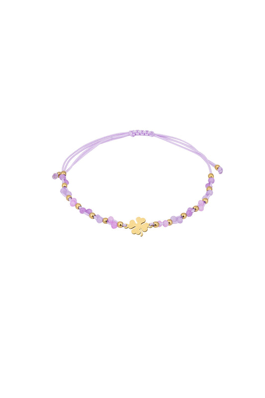 Clover charm armband